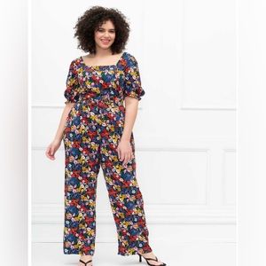 ELOQUII ELEMENTS 2 PIECE FLORAL PRINT SET